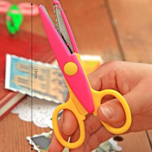 1Set/6pcs Design Decorative Wave Lace Edge Craft School Scissors DIY for Scrapbook Handmade Kids Artwork Card Safe