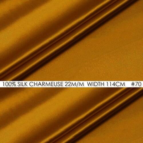 100% SILK CHARMEUSE SATIN 114cm width 22mommes Heavy Silk Satin Fabric Wedding Dress Material Luxury Silk Fabrics Snow #70