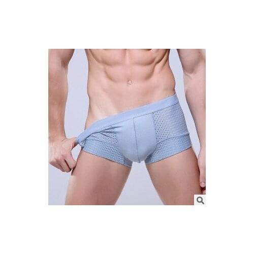 2018 Lycra Boxers Male panties boxers panties boxers pour hommes U convexe sous mens panties underwear shorts man boxer