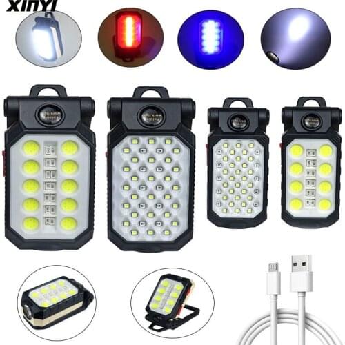 30000LM USB Rechargeable Strong Magnetic Work Light LED COB Portable Foldable Flashlight Waterproof Camping with Power Display