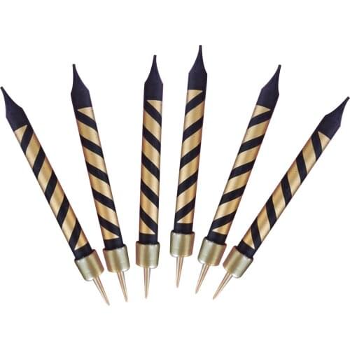 6PCS Birthday Candles Cupcake Toppers Candles Cake Decorations Smokeless Candles For Birthday Parties Weddings Anniversaries