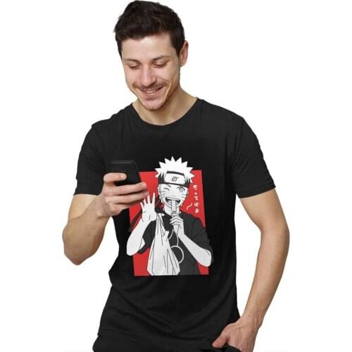 Anime Manga Tshirts Men Short Sleeves Printed T Shirt Unique Simwill T-shirt Fitted 100% Cotton Tee Gift