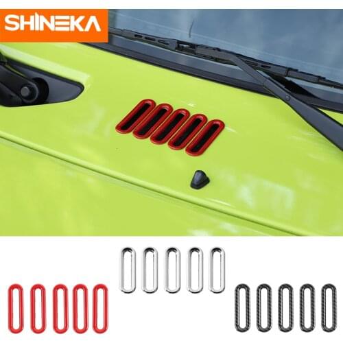 SHINEKA Car Stickers For Suzuki Jimny 2019+ Car Air Inlet Outlet Vent Intake Decoration Ring Stickers For Suzuki Jimny 2019 2020