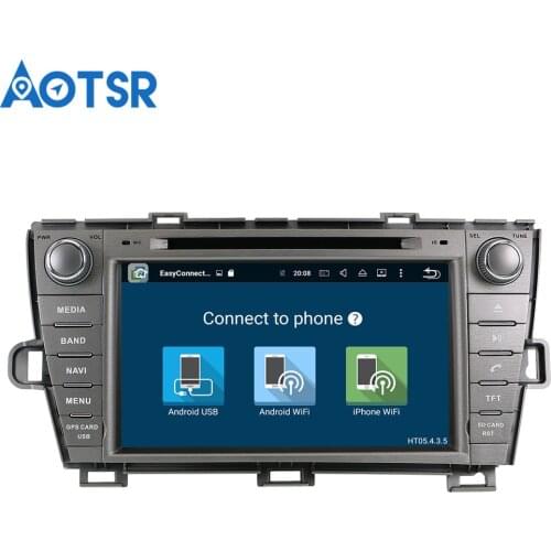 Aotsr Android 8.1 Car DVD Player GPS Navigation For TOYOTA Prius 2009-2013 Radio Multimedia Auto Radio Head Unit 2 Din stereo