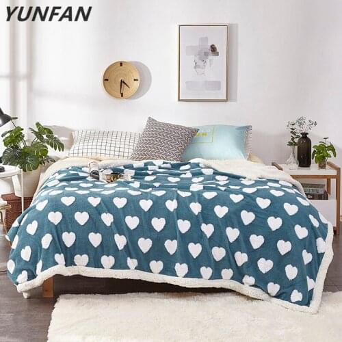 White blue fleece blankets and throws Adult Thick Warm winter Blankets Home Super Soft duvet luxury Blankets On fashion Bedding