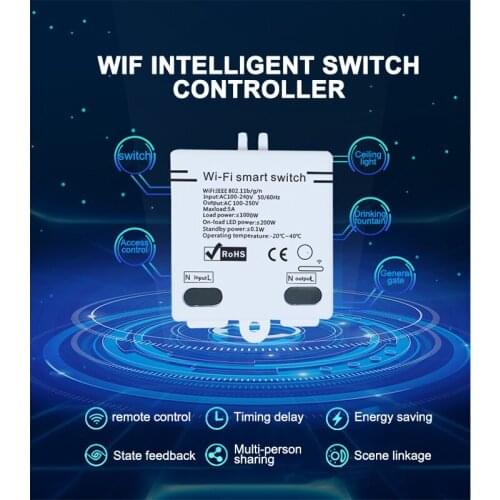 Wireless WiFi Smart Switch WiFi Smart Controller Voice Control WiFi Universal Breaker Remote Control For Light Ceiling Light Ect