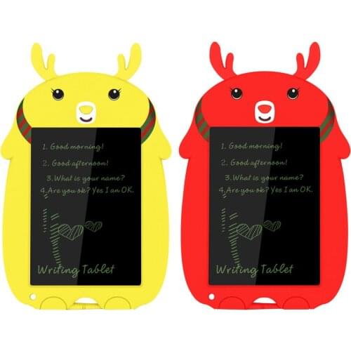 Christmas deer style 8.5'' Digital Writing Tablet Toys LED Graphic Drawing Tablets Paint Board Electronic Handwriting Notepad