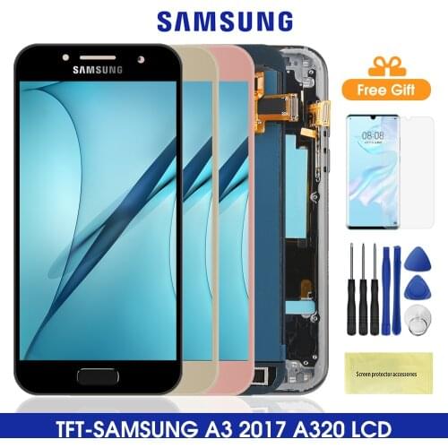 A320 Display For Samsung Galaxy A3 2017 Lcd Display Touch Screen Digitizer Assembly For Samsung A320 A320F A320Y A320M Lcd