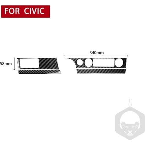 For Civic 8 Gen 2006-2011 Car Air Conditioning Button Panel and Left Headlight Switch Panel