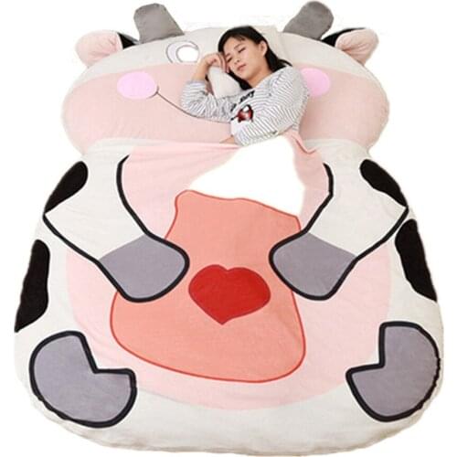 Giant Stuffed Animal Chinese Zodiac Sofa Bed Soft Plush Sleeping Bag Mat Dog Monkey Chicken Tiger Dragon Cow 12 Models 2 Sizes