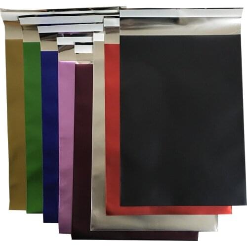 Metallic Colored Foil Shipping Envelope C3, C4, C5, C6 Size Packaging Poly Mailer Bag