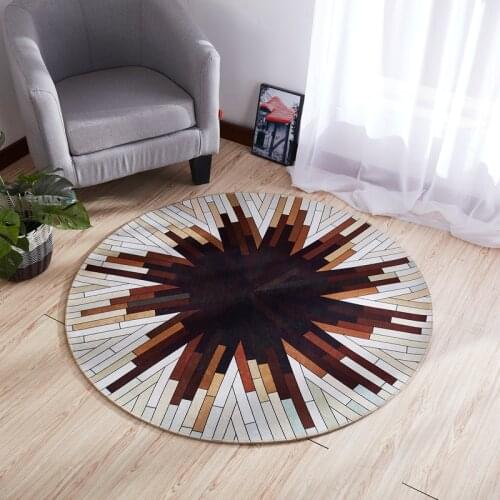 Round carpet Bedroom living room entrance rug Non-slip door mat Child crawling blanket Tea table mat Computer chair cushion