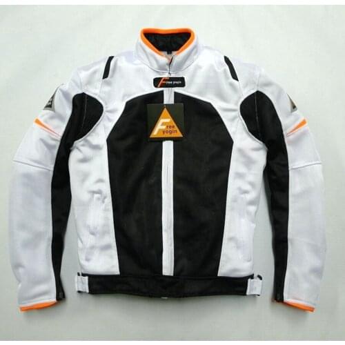 Free shipping 1pcs New Genuine Spring Summer Men Breathable Motocycle Riding Suit Protective Jacket with 5pcs Pads