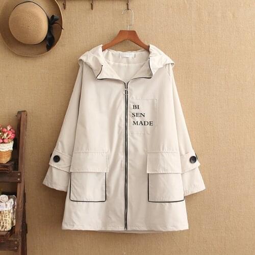 Laidengnika Women's Hooded Trench Coats