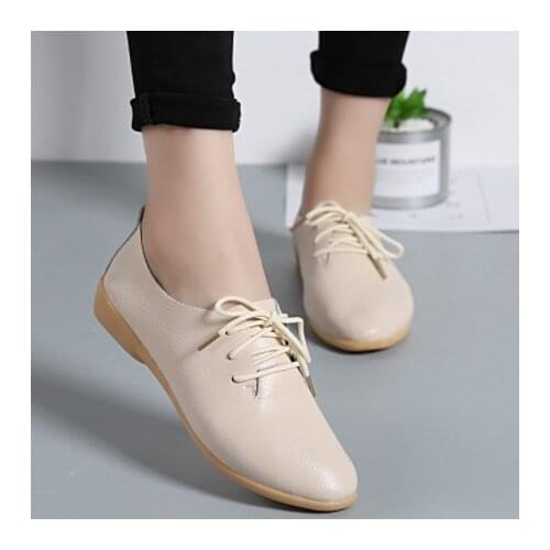 Genuine Leather Summer Loafers Women Casual Shoes Moccasins Soft Pointed Toe Ladies Footwear Women Flats Shoes Female