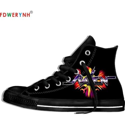Mens Casual Shoes Raven Band Most Influential Metal Bands Of All Times Canvas Casual Shoes Customize Pattern Color Shoes