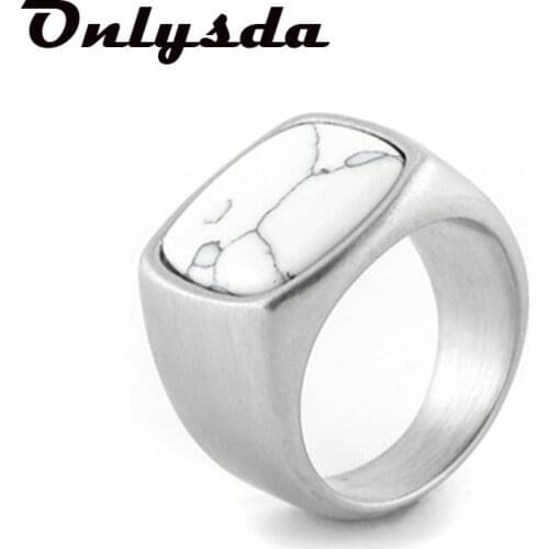 Onlysda Men Vintage Ring Enamel Rings Punk Classic Black Drip Imitation Black Gold Stones Male Enamel Ring Wedding Gift OSR572