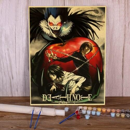 Landscape Classic Anime Series Death Note Paint By Numbers Package Oil Paints 50*70 Painting On Canvas New Handicraft
