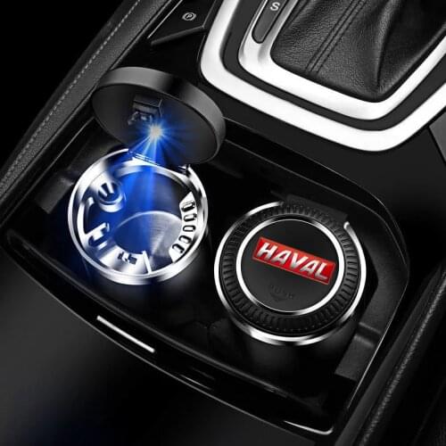 NEW Car Ashtray With Led Lights With Logo Creative Personality for haval H1 H2 H4 F5 F9 H2S f7 h6 f7x h2 h3 h5 h7 h8 h9 m4 Car