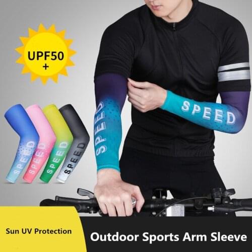 Unisex Ice Cooling Arm Sleeve Sun UV Protection Outdoor Sports Cycling Sleeves Breathable Comfort Running Fishing Arm Guard