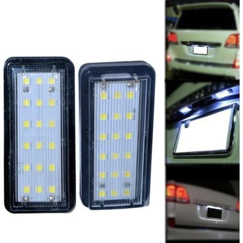 Error Free White Car LED Number License Plate Light Kit For Lexus LX470 GX470 Toyota Land Cruiser 120 Prado Land Cruiser 200
