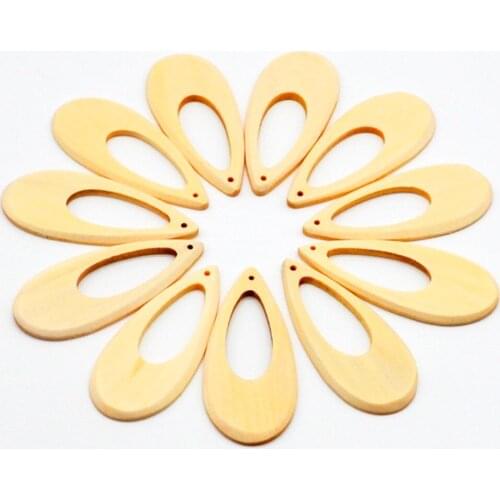 REGELIN Polygonal Drop shape/cuboid wood Stud Ear Post Nails Flat Earring Pad Base Posts Diy Earring Jewelry Findings makings