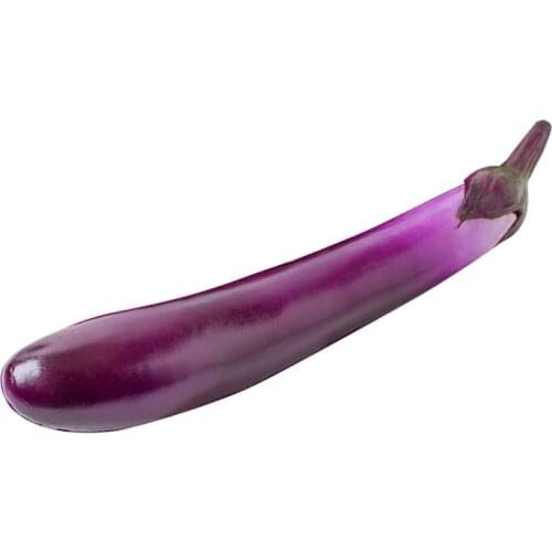 Lifelike Artificial Vegetable Realistic Eggplant Simulated Vegetable Photography Prop Home Decoration