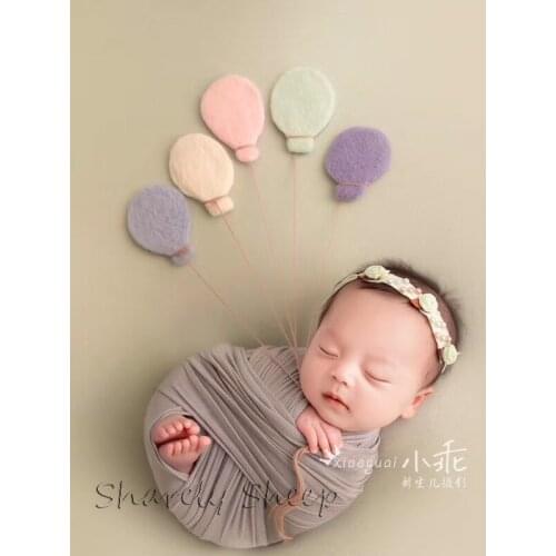 Newborn Photography Props Wool Felt Background Baby Boy Girl Photo Shoot Moon and Stars Backdrops foto Shooting Accessories Prop