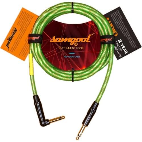 Samgool+ guitar cable noise reduction performance Moriya LINE series musical instrument audio cable