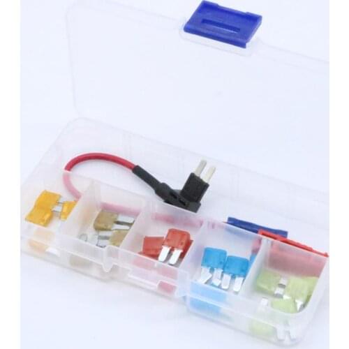 Uriveusal Micro2 Add-A-Circuit Fuse TAP Holder And 5A 7.5A 10A 15A 20A Fuses