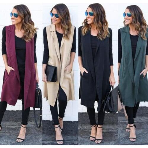 Winter Coats For Pregnant Women Clothes Maternity Outerwear Pregnancy Clothing Plus Size Sleeveless Long Jacket Maternity Tops