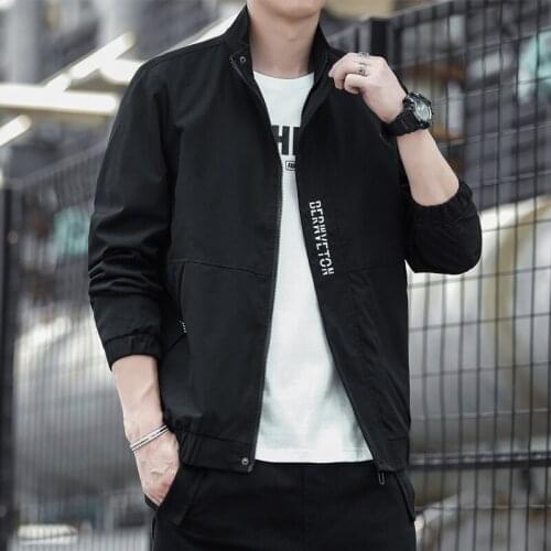 2021 Mens Zipper Jacket Spring Summer Autumn Fashion Brand Slim Jacket Mens Casual Baseball Jacket Mens Coat Plus Size 4XL