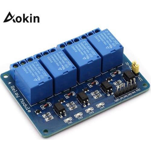 4 Solid Status Relay Module Board Trigger Lower DSP level 5 V DC for Arduino Raspberry Pi AVR PIC ARM