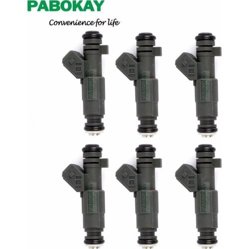 6 pieces x for Flow Matched Fuel Injector Set Cadillac CTS 03-04 3.2 0280156045