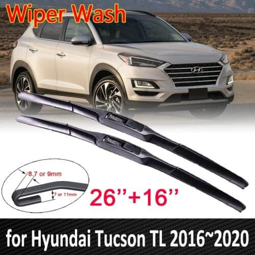Car Wiper Blade for Hyundai Tucson TL 2016~2020 2017 2018 2019 Front Windscreen Windshield Wipers Car Accessories J Hook Type