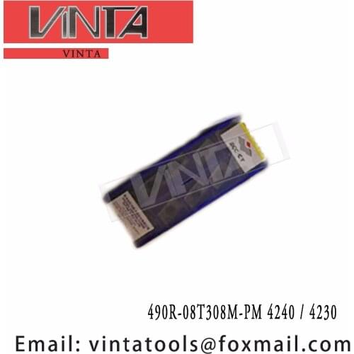Free shipping high quality 490R-08T308M-PM 4240 / 4230 cnc carbide milling inserts