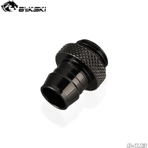 Bykski 10x13,10x16mm Water Cooling Hose Tube Fittings,Black,Silver,Gold,White,Red,Blue G1/4" Drop Shipping,B-TJ3
