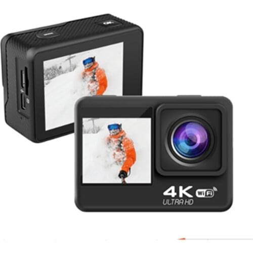 Camoro Dual Color Screen 4K Hd Mini Sports Action Camera WiFi Video Digital Camera