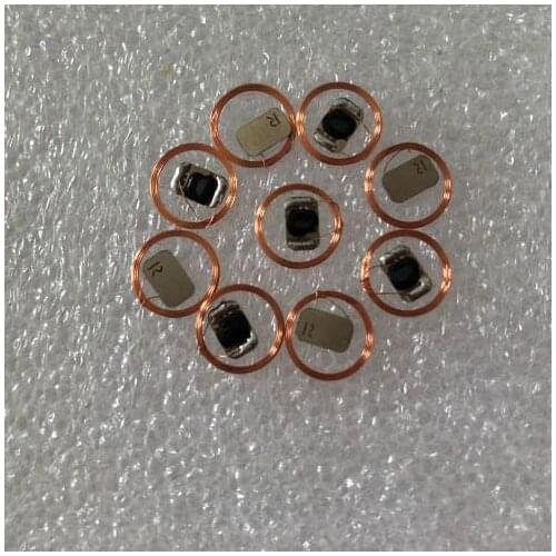 Diameter 9mm 13.56MHz ISO14443A UID cob UID antenna and chip 50pcs/Lot