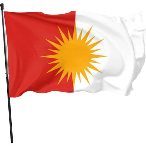90x150cm Yezidi Flag/Yezidische Flagge/Drapeau Yezidi Lalish Flag For Home Decoration Flag