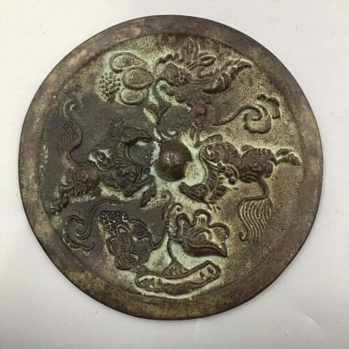 Chinese ancient double, Horse Bronze mirror decoration mirror Home decoration metal crafts