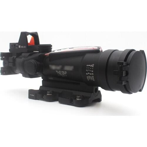 TA11 3.5X35 ACOG With RMR Red Dot Sight Combo Rifle Real Fiber Optic Optical Sight, Killflash Lens Sight Protector And QD Mount