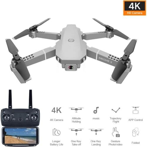 E68 Pro 2.4G Selfie WIFI FPV with 4K HD Camera Foldable RC Quadcopter RTF Quadcopter Height To Maintain Drone Toys Kid