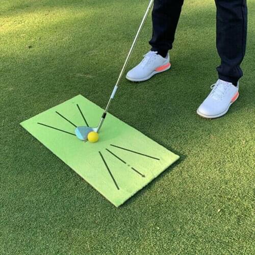HOT Non-slip Golf Training Swing Detection Mat Golf Batting Pad Golfer Beginners Training Practice Aid Pad Cushion Accessories