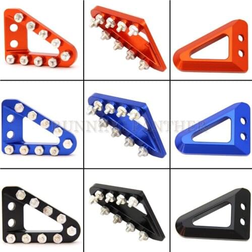 Large Wide CNC Rear Brake Pedal Step Plate Tip For 125 150 200 250 300 350 450 500 EXC SX SXF XC XCW EXCF XCF 2017 2018 2019