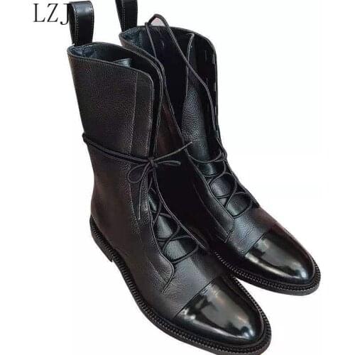 New 2020 Winter Thick With Thick Bottom British Locomotive Martin Boots For Cylinder Knight Ladies Boots mid-calf boot women