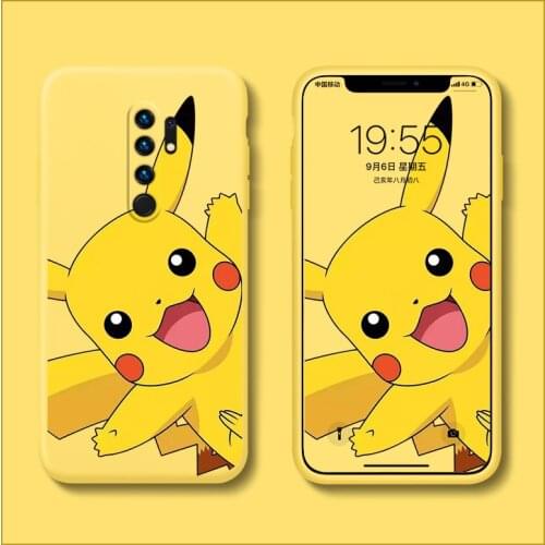 New Pokemon Xiaomi Case for Redmi 9 Cartoons Cute Pikachu Wonder Frog Seed Thin Liquid Silicone Covers Mobile Phone Accessories