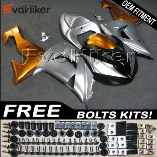 ABS Fairings for ZX10R 2006 2007 ZX 10R 06 07 silver bodywork kit motorcycle panels