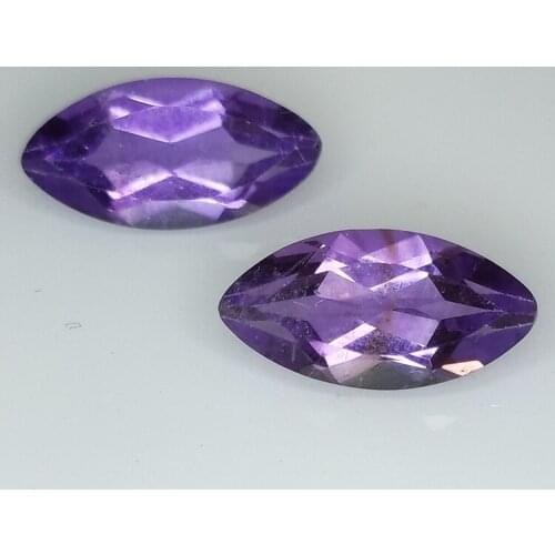 Marquise cut amethyst 14x7mm 5pz