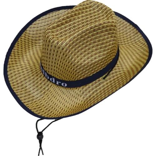 Wholesale cowboy hat straw hat sun hat men and women rider hat кепка мужская fedora hat Panama rope accessories